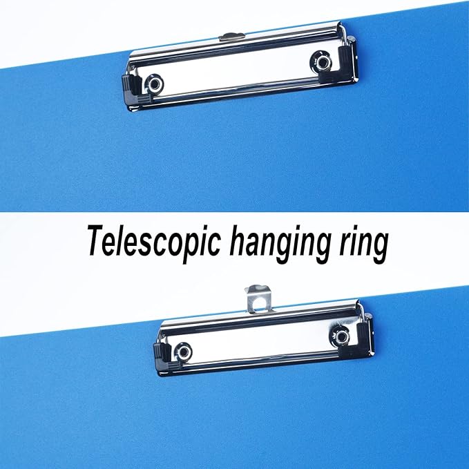 Acocony 11x17 Clipboard Double Clip Super Tough Extra Large Clipboard Not Fragile Low Profile Clip 11 x 17 Clipping PP Plastic Blue Pack of 1
