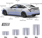 Lypumso Clear Vinyl Wrap Tape, Universal Car Door Edge Guard Door Sill Protector, Transparent Paint Protection Film for Most Cars Rearview Mirror Handle Bumper Window Stair (6inch x 30ft)