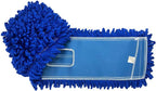 KLEEN HANDLER 36 Inch Microfiber Dust Mop, Large Washable Commercial Mop Head Replacement, Sweeper, Janitorial Supplies, Blue