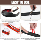 Floor Cord Cover Self Adhesive Cord Hider,10FT Cable Management, Extension Strip Protector for Wires, Prevent Cable Trips for Offices, Gyms, Exhibitions Cavity:0.39"(W) x 0.27"(H) Black