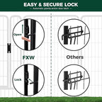 FXW Rollick Unleashed Dog Playpen for Indoor, Yard, RV Camping, 40 inch 16 Panels for Medium and Large Dogs│Patented