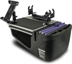 AutoExec AE-GMCD-PM-PS-TAB-GT GripMaster Car Desk for Your Vehicle Workstation and Mobile Office, Grey with Phone Mount, Printer Stand and Tablet Mount