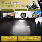 200W LED Solar Work Light, Sinear 20000LM Magnetic Portable Light, 20000mAh Rechargeable with 5 Modes, IP66 Waterproof for Outdoor Camping, Car Repair, Building, Workshop, Garage, Emergency
