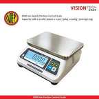 VisionTechShop DSW-100 Portion Food Scale with Dual LCD Display, Stainless Steel Platter, 60lb Capacity, 0.02lb Readability, Lb/Oz/Kg/g Switchable, Low Profile Design, NTEP Legal for Trade COC #22-007