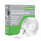 Clear Double Sided Tape(1 in x 10 ft) Mounting Tape,Strong Adhesive,Residue-Free for Hanging Pictures, Mounting Decor