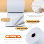 (200 Rolls) 3 1/8" x 230' Thermal Paper, POS Receipt Paper for Retail Business Cash Register, Fits Most Credit Card Terminal Point Of Sale