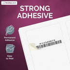 NextDayLabels - 3-7/16" x 2/3" Rectangular Sticker Labels for Printer - White Laser/Inkjet Printer Labels Return Address Labels Shipping Label Stickers (1000 Sheets, 30 Per Sheet, 3000 Labels)