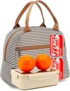 FlowFly Insulated Lunch Cooler Bag - Tote Bag Organizer for Women/Men, Coffee