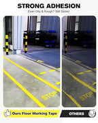 Avery Dennison Floor Marking Tape, 2 Inch x 108 Ft Yellow Caution Tape, 1 Rolls Heavy Duty Safety Tape for Indoor & Outdoor, High Adhesion & Durable | Warehouse, Factory, Parking, Retail