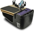 AutoExec AE-GMCD-PM-PS-11M GripMaster Car Desk for Your Vehicle Workstation and Mobile Office, Natural with Phone Mount and Printer Stand