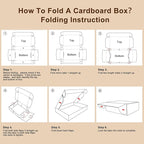 9x6x3 Inches Shipping Boxes Set of 50, White Corrugated Cardboard Box, Mailer Boxes for Small Business