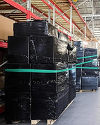 18" Black Stretch Wrap Roll, Heavy Duty 18in 1500ft Shrink Wrap Roll, 80 Gauge Industrial Strength Stretch Film, Stretch Wrap for Moving, Plastic Wrap for Pallet Wrapping Shipping(4 Rolls)