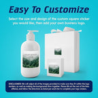 100 Custom Vinyl Stickers - Upload Your own Image, Text, Design, Logo - Personalized Logo Labels for Handmade, Packaging, Bottle, Jars, Candle, Brand Stickers (Foggy Valley, 2x2 Square)