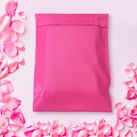 Pink Poly Mailers 19x24 250 Pcs, Cute Waterproof Shipping Bags with Self-Seal Adhesive, Durable Tear-Resistant Shipping Envelopes for Clothing