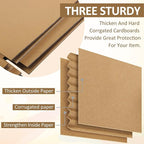 Eupako 10x7x5-Small-Shipping-Boxes-30-Pack-Brown-Corrugated-Box-Mailers, Cardboard Boxes for Packaging Small Business, Mailing