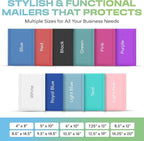 White Poly Bubble Mailers 7.25x12 inch #1 | Self Seal Padded Envelopes | Cushioned Bubble Mailer | Usable Size 7.25x11 | WaterProof | Lightweight mailing Shipping Bags | 100 Pack Bulk | Made in USA