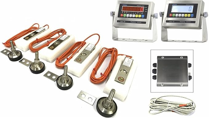 Liberty LS-720 Multi-Purpose Weighing Kit NTEP Floor Scale (Legal for Trade) with Shear Beam Load Cells (2k lb(4) x 1k lb Each)