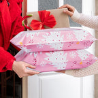 Metronic Christmas Poly Mailers 14.5x19" 50 Pack, Pink Christmas Tree Large Shipping Bags for Clothes, Cute Snowflake Shipping Envelopes Mailers Poly Bags with Self Seal for Small Business