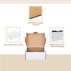 9x6x4 Inches Shipping Boxes Set of 15,White Corrugated Cardboard Box Literature Mailer for Small Business, Literature Mailer Box Packaging Supplies