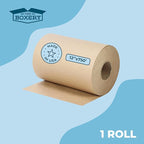The Boxery Kraft/Brown Kraft Paper Roll, 12” x 9000” (750’)-50lb. Thickness, Heavy Duty Brown Wrapping Paper, Natural Kraft Packing Paper, Void Fill, Arts and Crafts, Bulletin Boards, Gift Wrapping