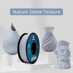 Geeetech Marble PLA Filament, Stone-Like Appearance, 1.75mm 3D Printing Filament 1kg(2.2lbs), Dimensional Accuracy +/- 0.02 mm, Marble White-Blue Stone Color, Fit Most FDM Printer