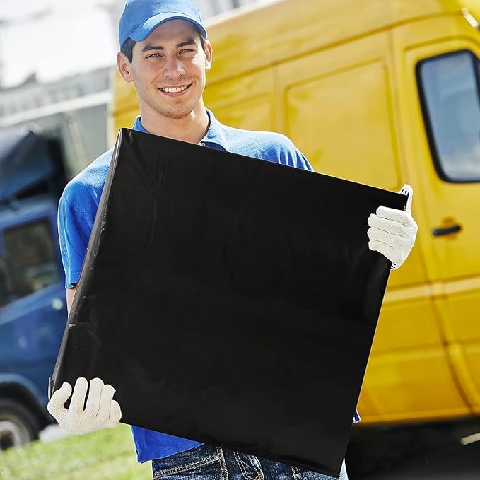 Metronic Poly Mailers 24x24 1200 PC Black, Large Shipping Bags for Clothing Packaging Bags Strong Self Seal Adhesive Shipping Envelopes for Small Business Tear-resistant Mailing Bags Mailing Envelopes