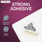 NextDayLabels - 2 Inch Round Matte White Blank Labels for Bleeds - Laser/Inkjet Printable Circle Stickers (50 Sheets, 12 Per Sheet, 600 Labels)