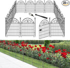 Tall Garden Fencing 36 Inch High, 22 Panels Total Length 48Ft Dog Fence Outdoor for Yard, Pet Fence Outdoor, Decorative Fences for Yard│Patented