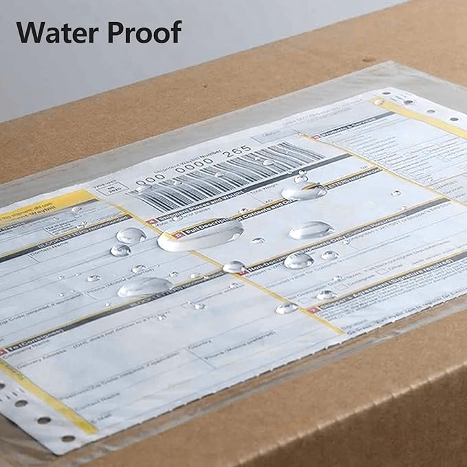 RyhamPaper Packing List Envelopes, Clear 7.5" x 5.5" Self Adhesive Shipping Labels Envelope Pouches (200 PCS)
