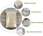 10" X 12" (500 Bags) 2 Mil Clear Reclosable Zip Plastic Poly Bags with Resealable Lock Seal Zipper