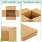 Famagic Small Shipping Boxes 6x6x6 Inch 10 Pack Brown Box Corrugated Cardboard Boxes for Packaging Small Business, Mailing Boxes for Shipping