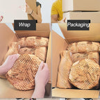 Packing Dishes Recyclable Packing Material for Moving Glassware Eco Friendly Moving Paper Sheets Bubble Cushion Wrap for Packing 80GSM Honeycomb Paper Roll with Fragile Stickers 15"x100'