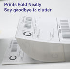 DGBDPACK Fanfold Direct Thermal Shipping Labels 4''x6'' 600 Labels/2 Stacks (300 Pcs per Stack), Compatible with Zebra Rollo Beeprt Printer Ultra Adhesive