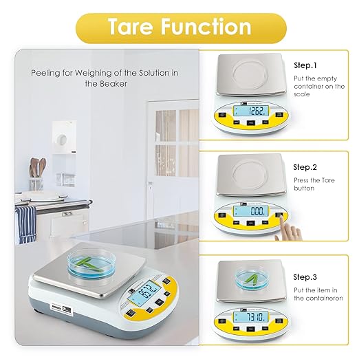 CGOLDENWALL High Precision Lab Scale Laboratory Analytical Electronic Balance Digital Precision Scale Pharmacy Jewelry Scale 110V Calibrated(1000g, 0.01g)
