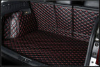 Cargo Liner for Mercedes G Class G350 G500 G55 G63 2019-2024(Non fit 2025) Custom Fit Trunk Liner Rear Cargo Mat Large Coverage Boot Liner Black w/Red Stitching