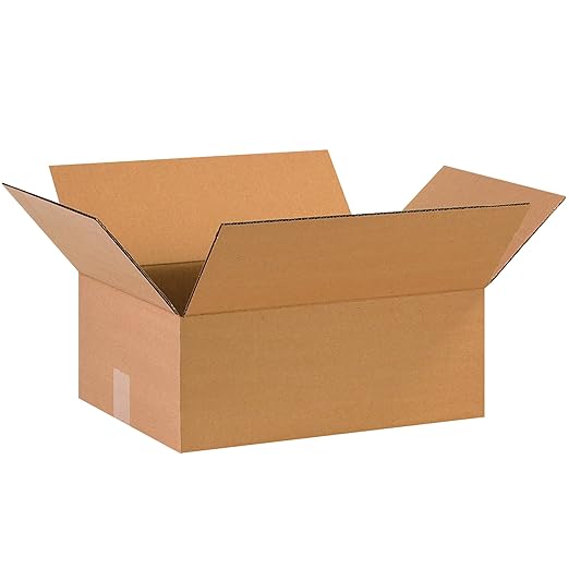 TAPE LOGIC 15 x 12 x 5 Corrugated Cardboard Boxes, Flat 15"L x 12"W x 5"H, Pack of 25 | Shipping, Packaging, Moving, Storage Box for Home or Business, Strong Wholesale Bulk Boxes