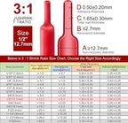 Chanzon 3:1 Ratio - 80ft Roll - Heat Shrink Tubing 1/2" (12.7mm) - Marine Grade Waterproof Adhesive Lined - (25M Total Length) Red Polyolefin Sleeving Wrap Shrinking 3 to 1 Ratio 1pcs