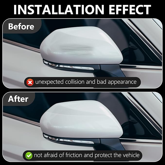 DGSL Car Door Edge Guards Door Sill Protector, 0.8In x 19.7Ft 5D Carbon Fiber Car Wrap Film, Vinyl Automotive Wrap Film Anti-Collision Fits for Most Car (Transparent)