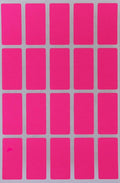 Royal Green Neon Pink Index tabs Color Labels 1.57 inch x 0.75 inch - Rectangular Colored File Stickers (40mm x 19mm) - 100 Pack