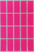 Royal Green Neon Pink Index tabs Color Labels 1.57 inch x 0.75 inch - Rectangular Colored File Stickers (40mm x 19mm) - 100 Pack