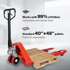 NORTHSKY Narrow Manual Pallet Jack, 48" x 21", 5500lb Capacity