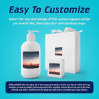100 Custom Vinyl Stickers - Upload Your own Image, Text, Design, Logo - Personalized Logo Labels for Handmade, Packaging, Bottle, Jars, Candle, Brand Stickers (City, 5x5 Square)