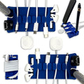 DeskBrick 2PK – Patented Non-Slip Steel-Weighted Desk Organizers & Cable Management Gadgets, Versatile Cord, Phone & Accessory Holders for Office, Home & Desktop – Best Gift for Men. Blue