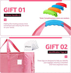 Moving Bags Heavy Duty Extra Large, Moving Boxes, Moving Supplies Essentials,Storage Bins with Lids, Plastic Packing Totes, Storage Bags for Clothes with Handles & Zippers(Pink, 6 Pack)