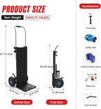550lbs Heavy Duty Stair Climbing Hand Trucks Electric Dolly with Back Board (XSTO ZW4250)