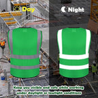 BeautyWill Custom Logo 10/20 Pack Safety Vest Class2 High Visibility Vest with Pockets Breathable Construction Vest Bulk