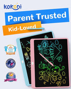 KOKODI LCD Writing Tablet, 16 Inch Colorful Toddler Doodle Board Drawing Tablet, Erasable Reusable Electronic Drawing Pads, Educational and Learning Toy for 3-6 Years Old Boy and Girls