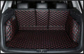 Trunk Mat for Mercedes GLC Coupe 2023-2025(Non for Hybrid) GLC260 GLC250 GCL300 GLC350 GLC450 Full Coverage Cargo Mat+Backrest Cover+Both Sides Panel Replacement -Black w/Red Stitching