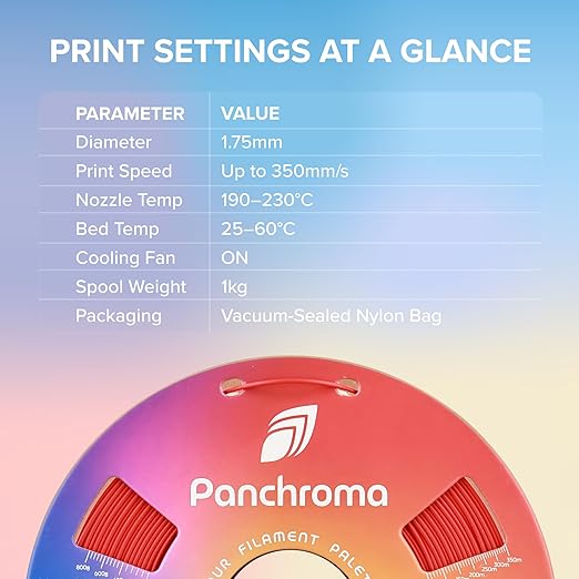 Panchroma PLA Olive Green 3D Printer Filament, 1.75mm, 1kg Spool, Easy to Print, High Speed Printing, Tangle Free, AMS Compatible, Perfect for Toys, Decor, Miniatures, Models & Cosplay