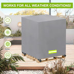Pallet Cover Tarp Waterproof, Pallet Covers Heavy Duty Waterproof bulk Pallet Covers 48 x 48 x 60'' Outdoor Pallets Tarps Bulk Box Cover 48 x 48 x 60'' Custom Grey Fits Wood Patio Furniture